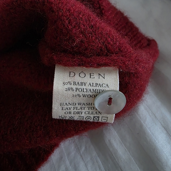 Doen Rich Burgundy Cardigan - Picture 3 of 3